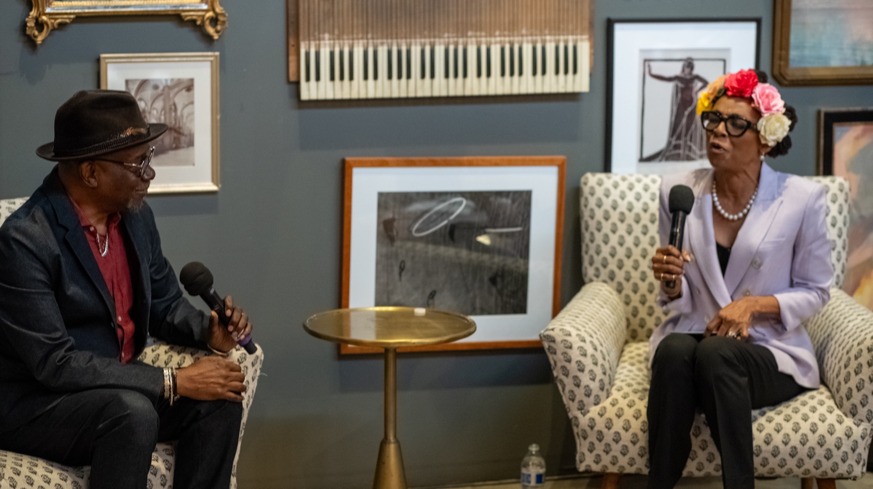 Philip Bailey and Siedah Garrett during the fireside chat