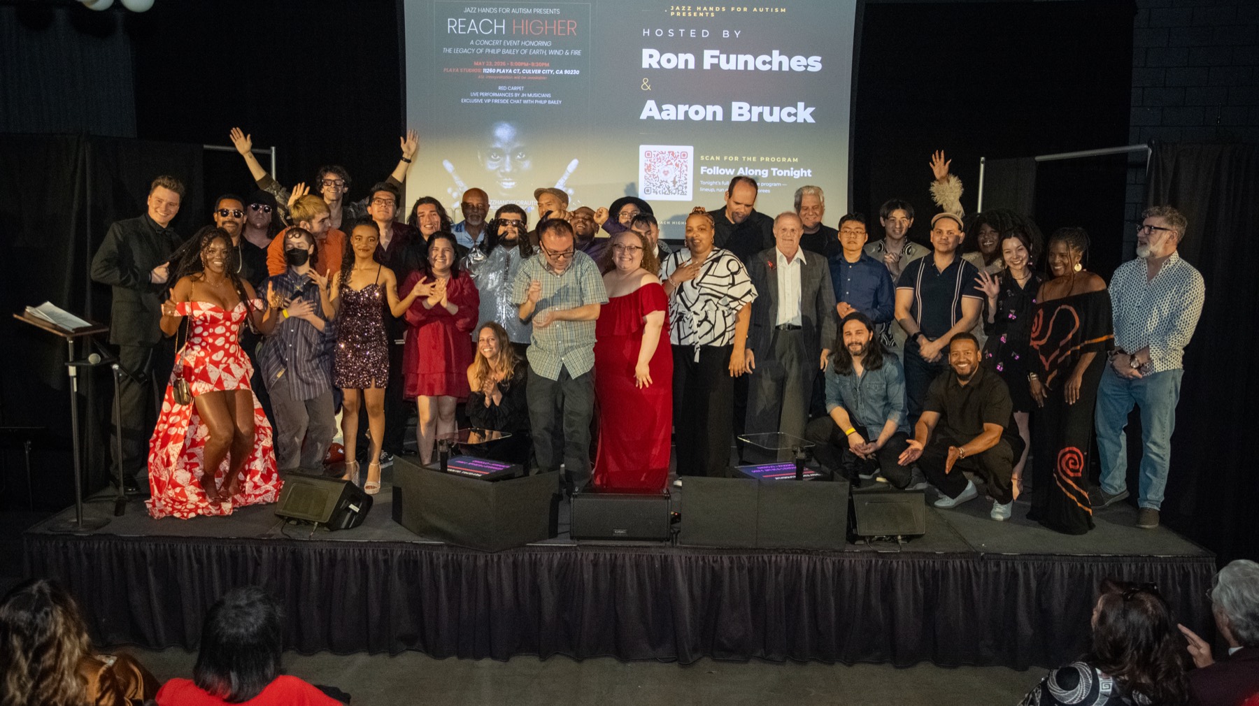 The full company of the 25th Jazz Hands Concert