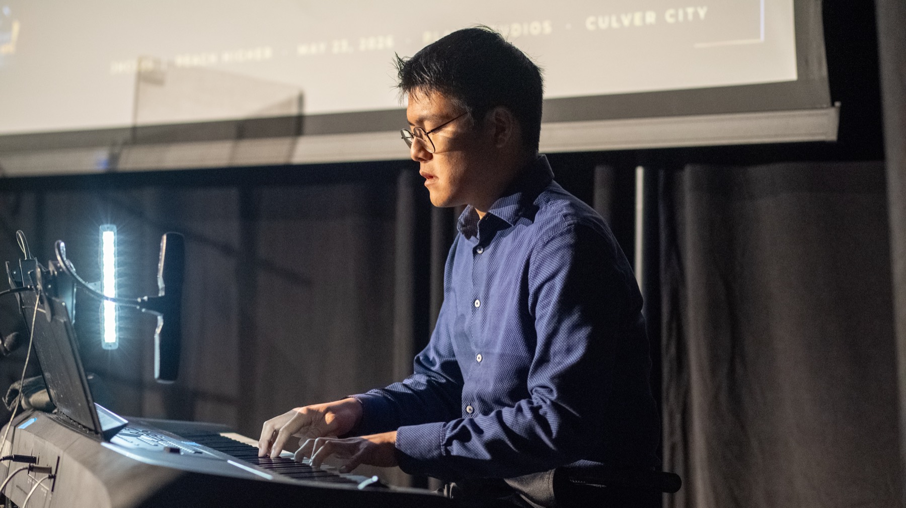 A Jazz Hands Music Academy pianist performs