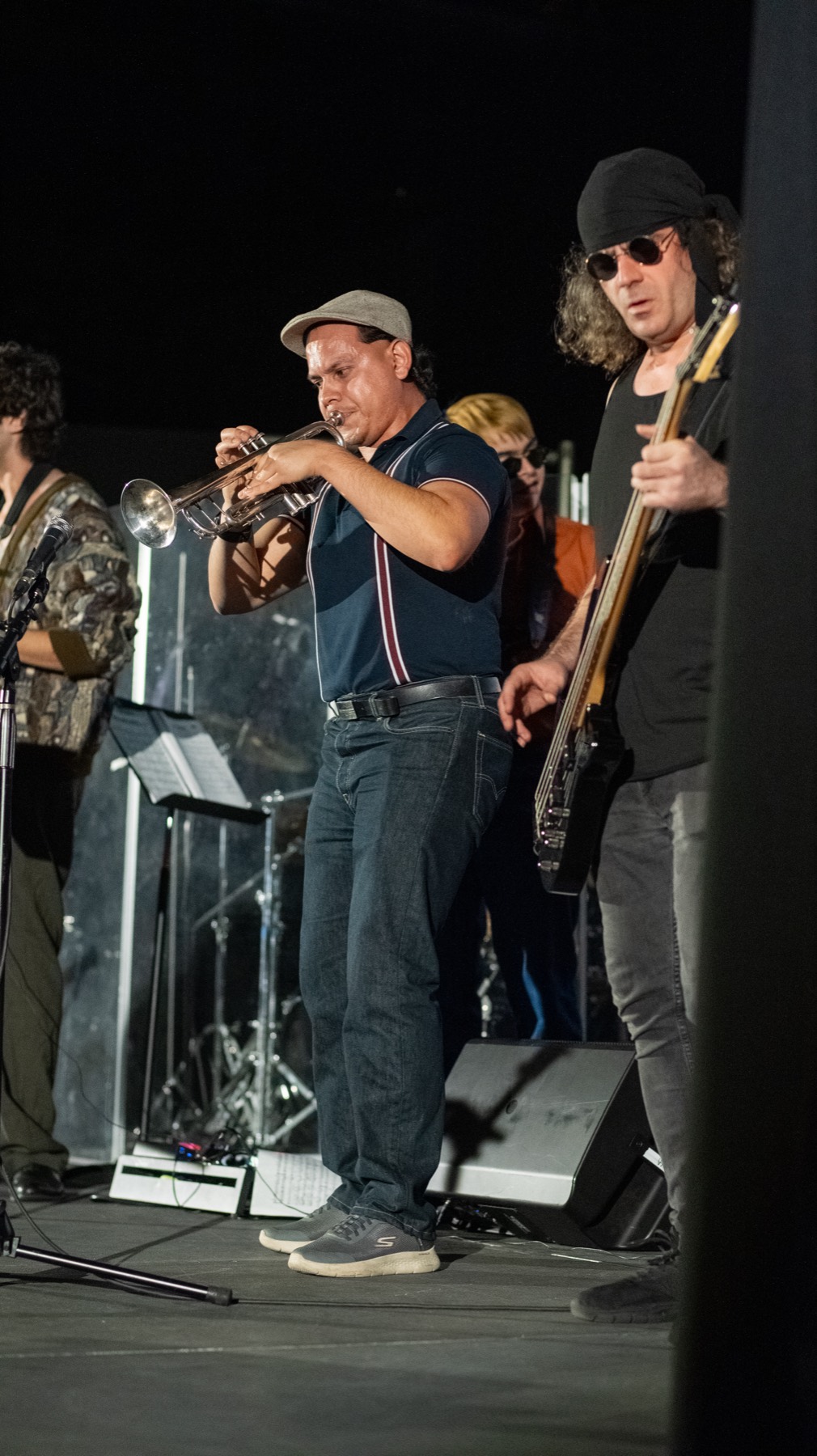 A Jazz Hands Music Academy musician takes a trumpet solo