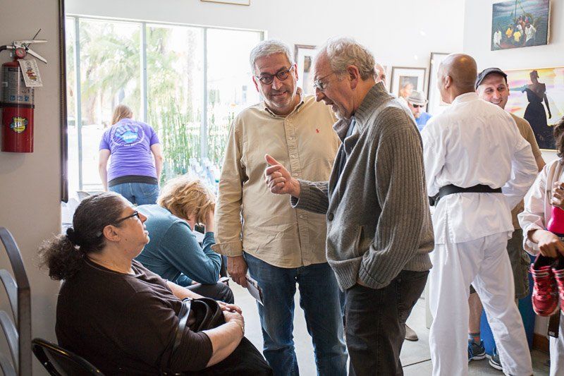Guests gather at a Jazz Hands community event